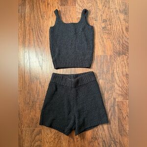 SKIMS Black Cozy Set